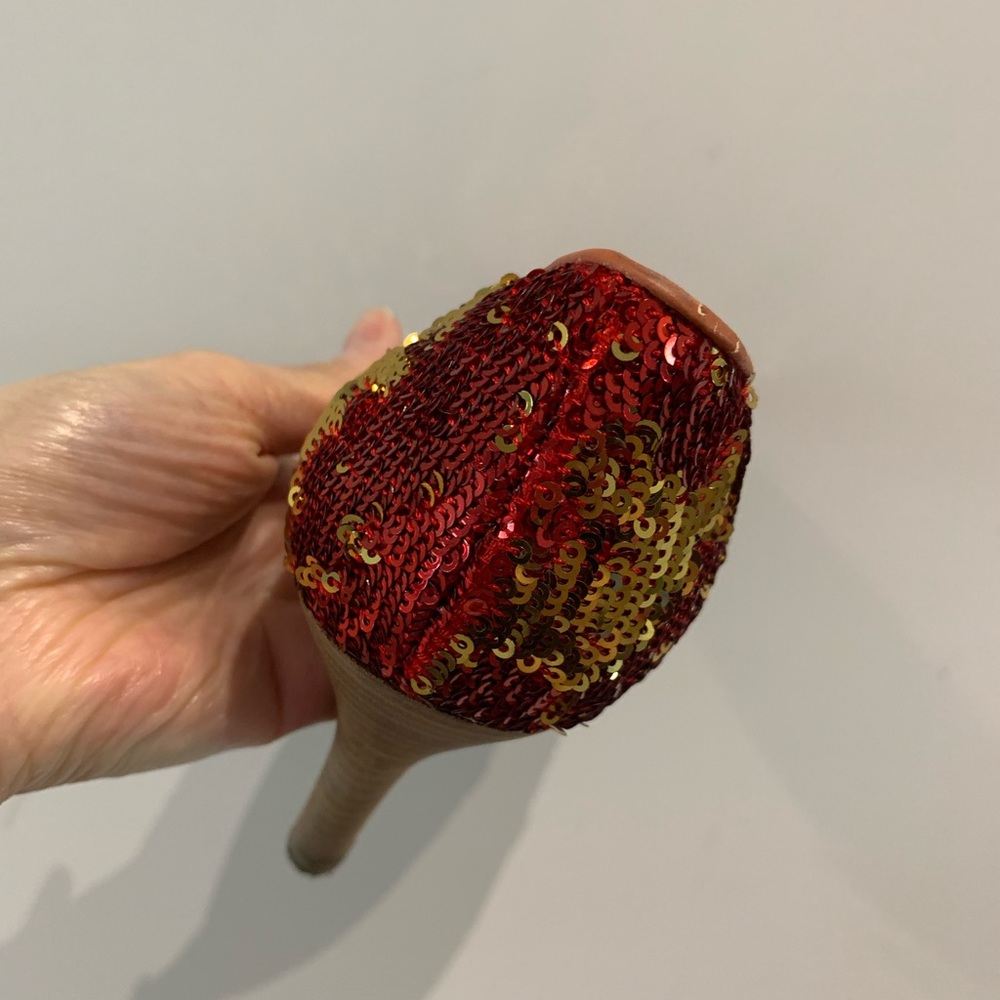 Nine West Red Sequin High Heel Pumps – Sparkly Party Heels – Size 5.5 - Picture 5 of 13